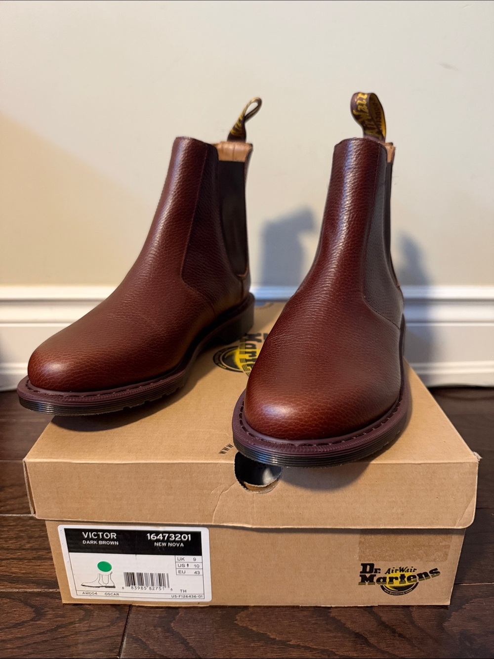 Dr. Martens Brown Pebble Leather Chukka Boots